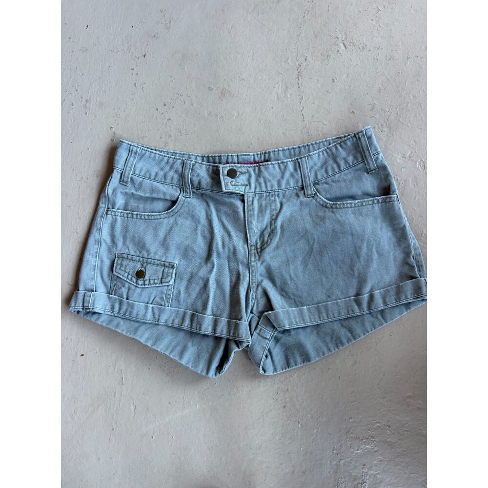 SO Y2K Gray Low-Rise Shorts